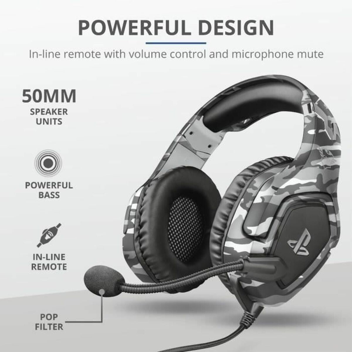 Cuffie Wireless Trust 23531 GXT488 Grigio