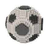 Nanoblock ballon de foot stade panda noir et blanc en briques plastique pour déguisement carnaval
