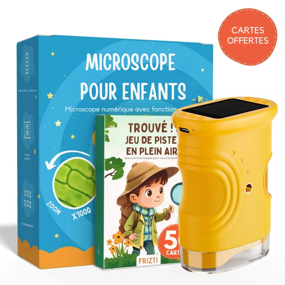 Kit microscopio con schermo che allontana dagli schermi (+ 50 SCHEDE IN OMAGGIO)