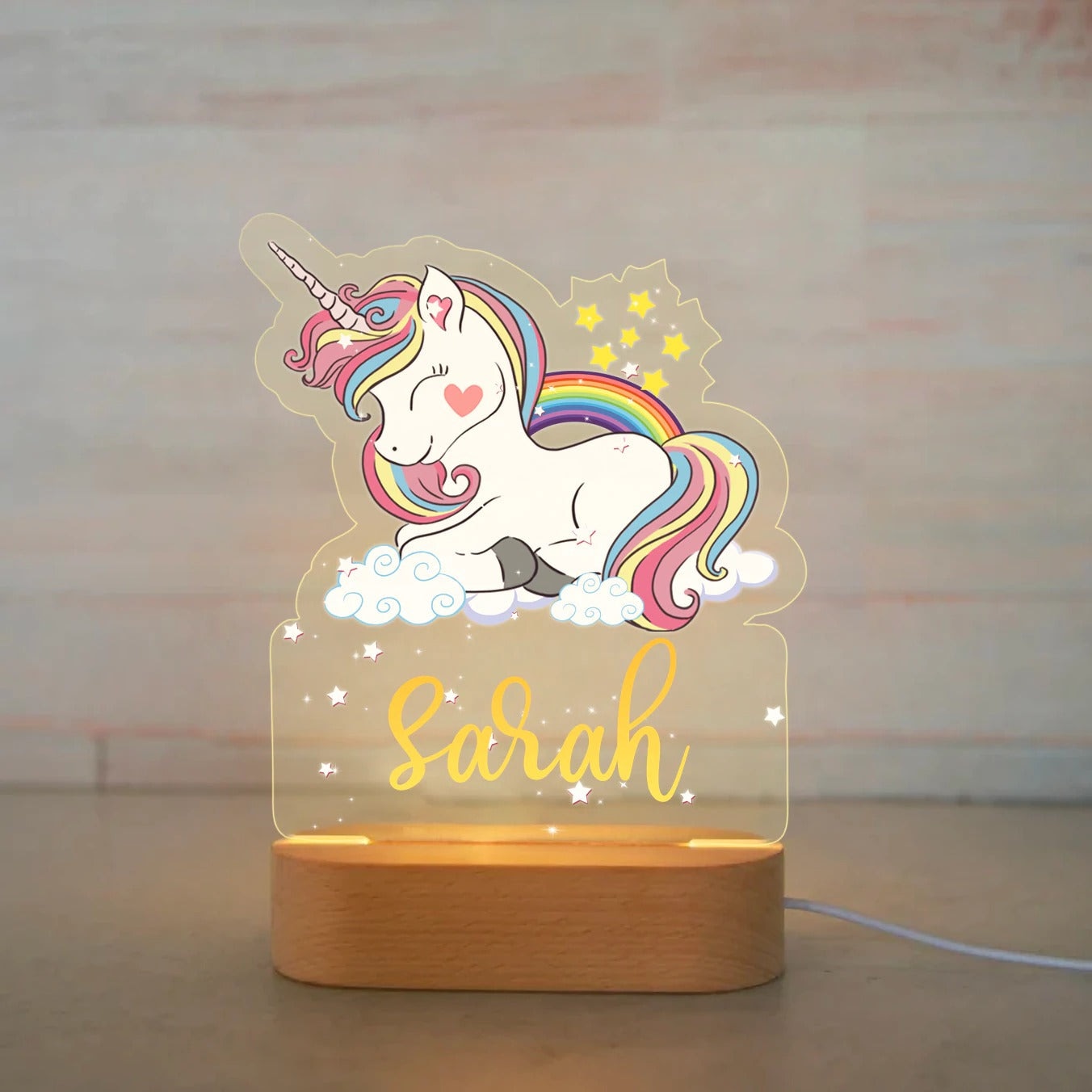Personalized Baby Night Light with Adorable Animal Designs