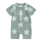 Maillot de Bain Bébé Garçon Manches Courtes