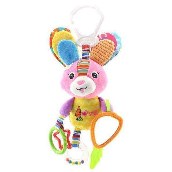 Giocattolo attività da passeggino in morbido peluche (Animale sensoriale sospeso)