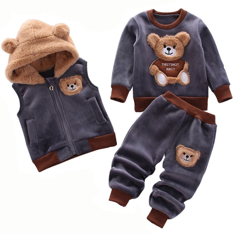 Completo Invernale 3 Pezzi per Bambini e Neonati