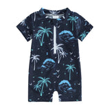 Maillot de Bain Bébé Garçon Manches Courtes