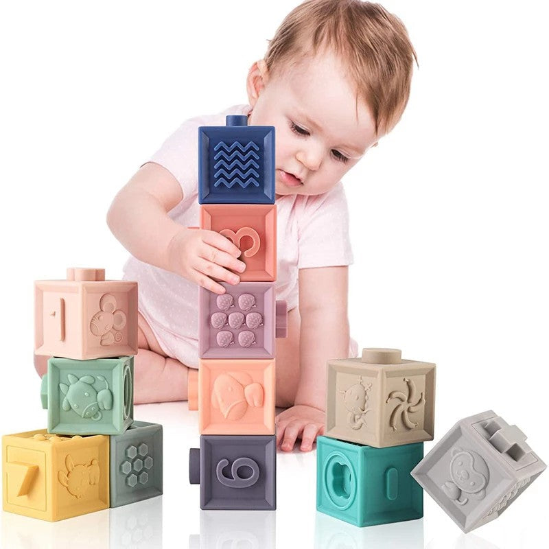 Cubetti Sensoriali Impilabili per Neonati