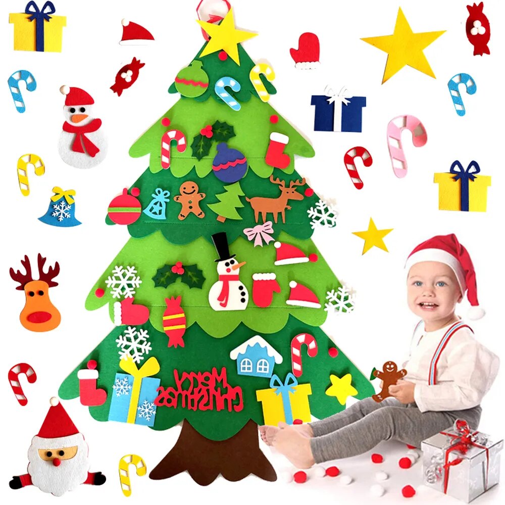 Albero di Natale in feltro per bambini