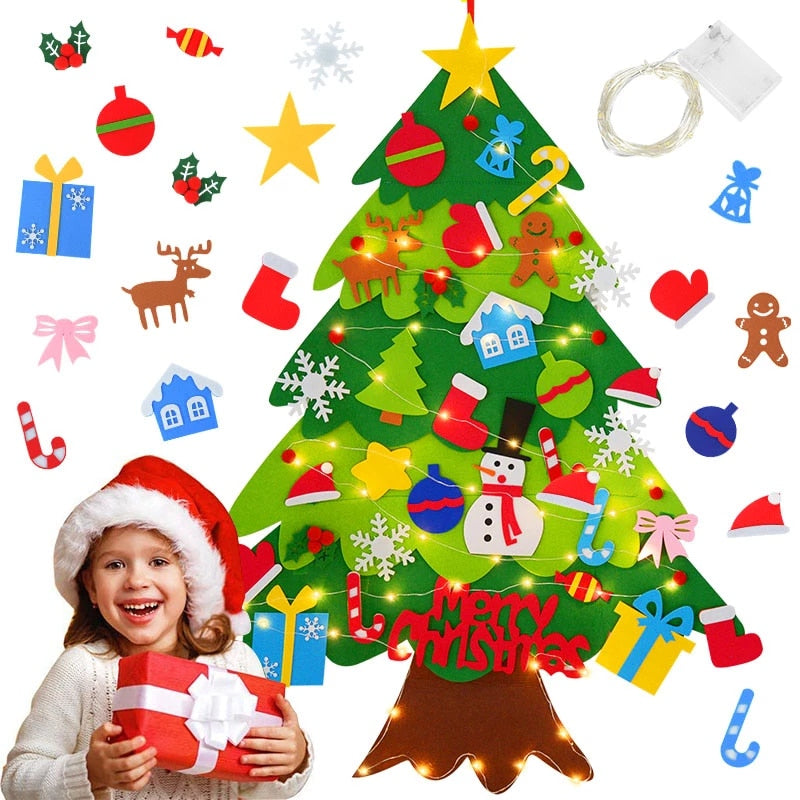 Albero di Natale in feltro per bambini