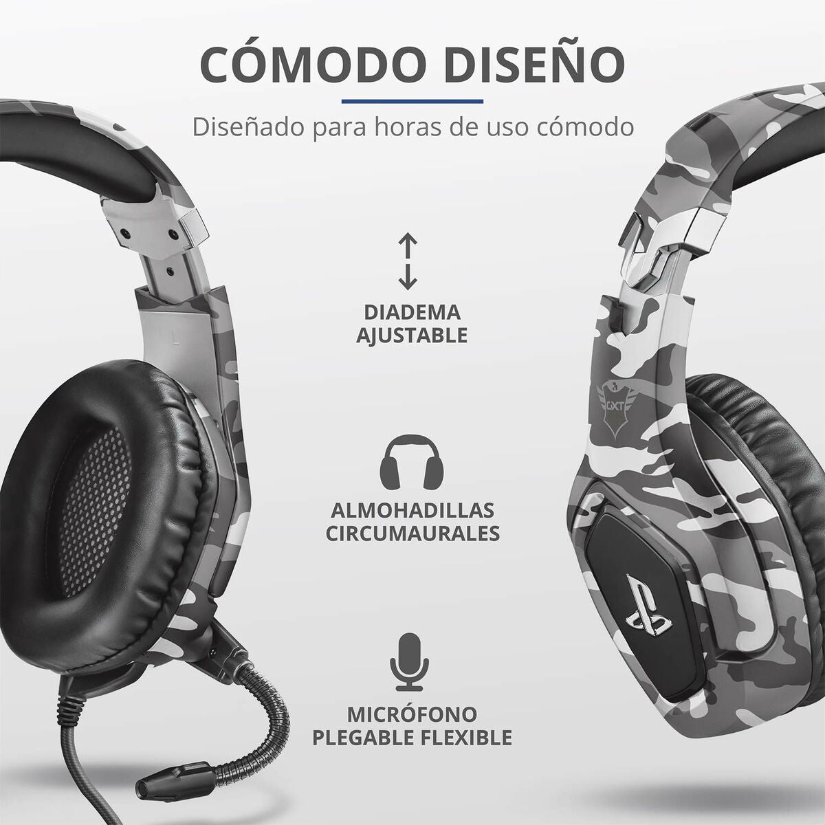 Cuffie Wireless Trust 23531 GXT488 Grigio
