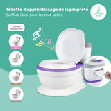 Pot d'apprentissage de la propreté avec bruit de chasse