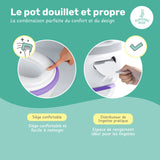 Pot d'apprentissage de la propreté avec bruit de chasse