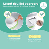 Pot d'apprentissage de la propreté avec bruit de chasse