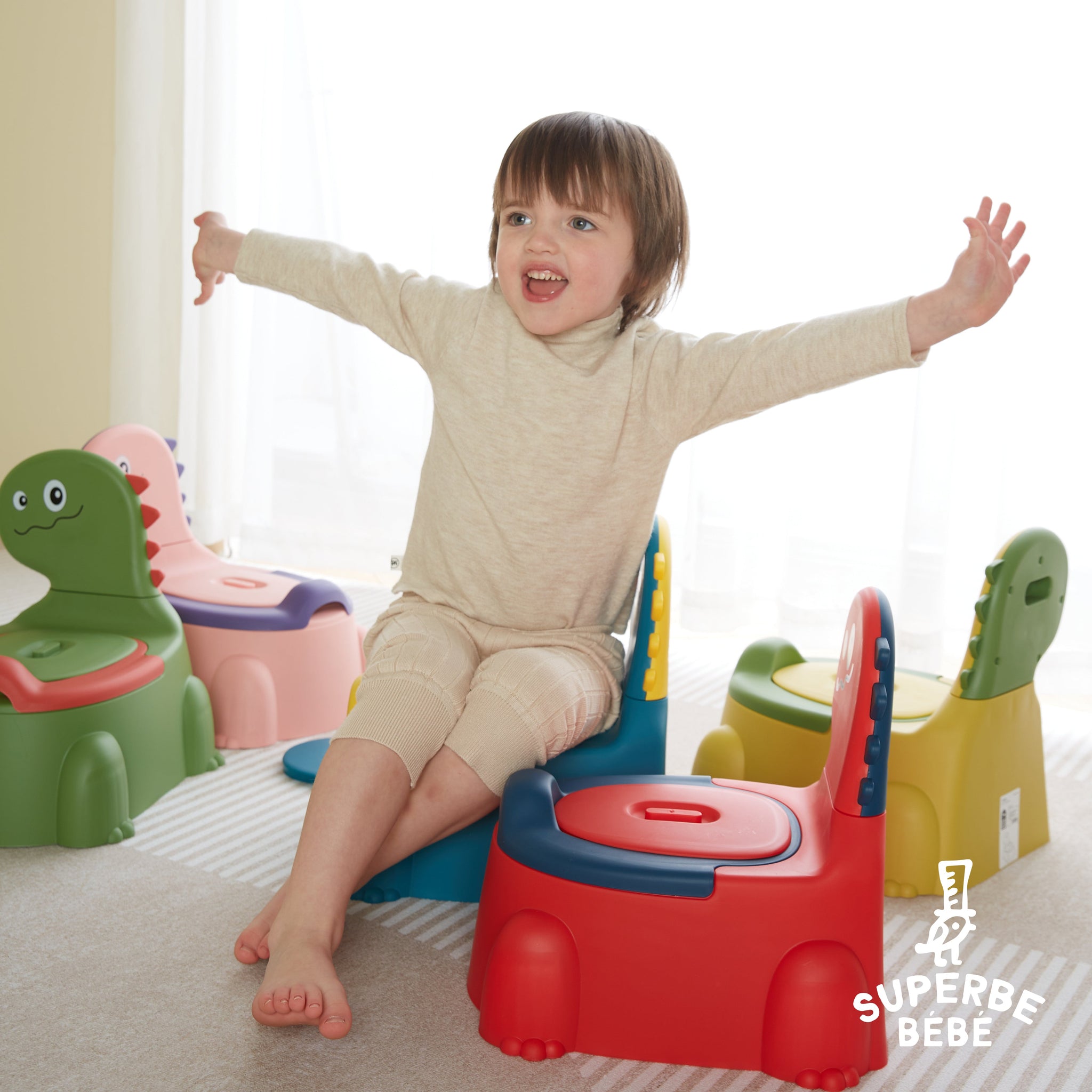 Pot bébé d'apprentissage de la propreté DINO