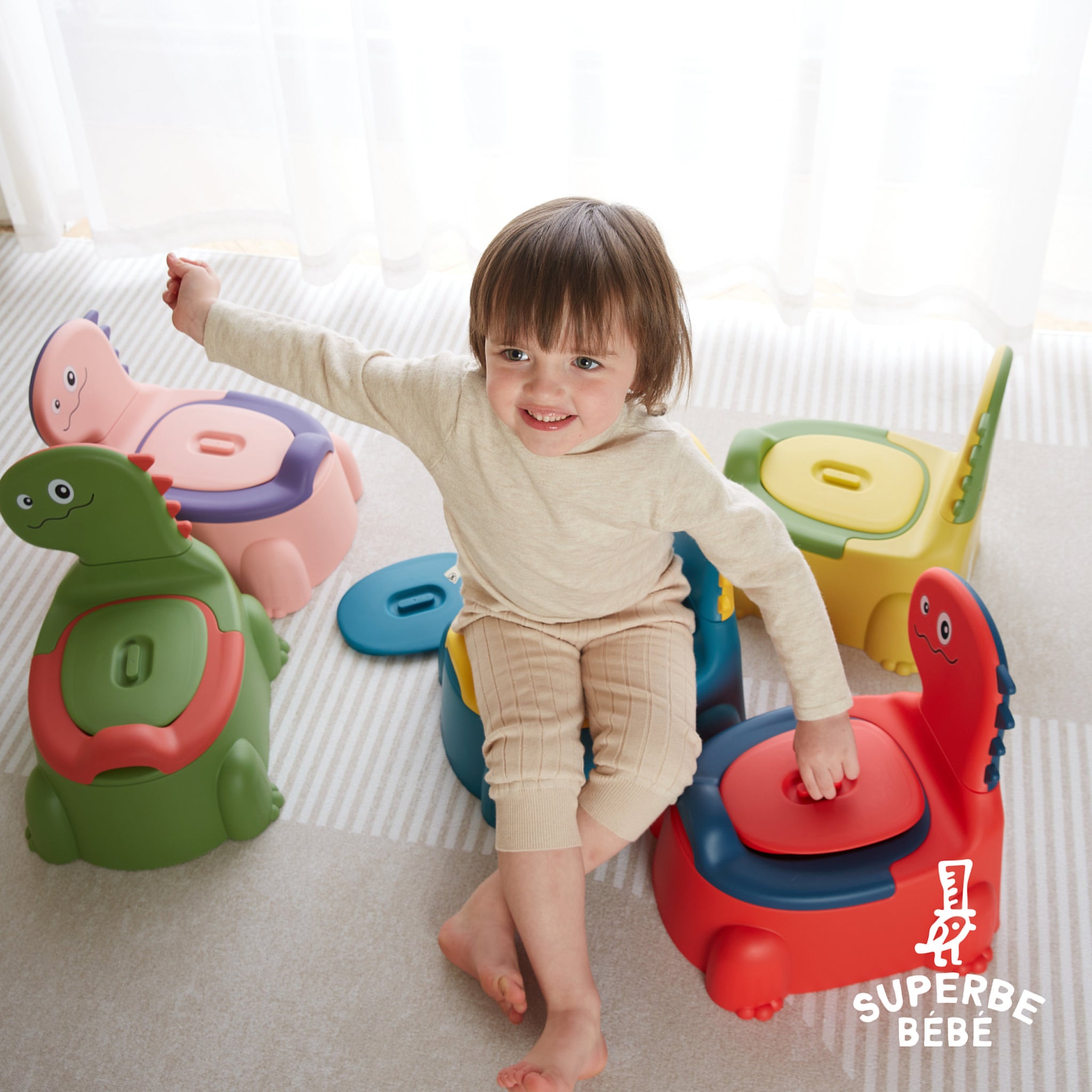 Pot bébé d'apprentissage de la propreté DINO