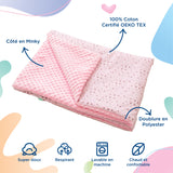 Couverture en Coton et Minky