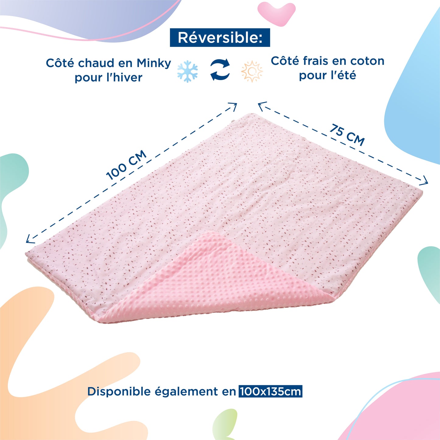 Couverture en Coton et Minky