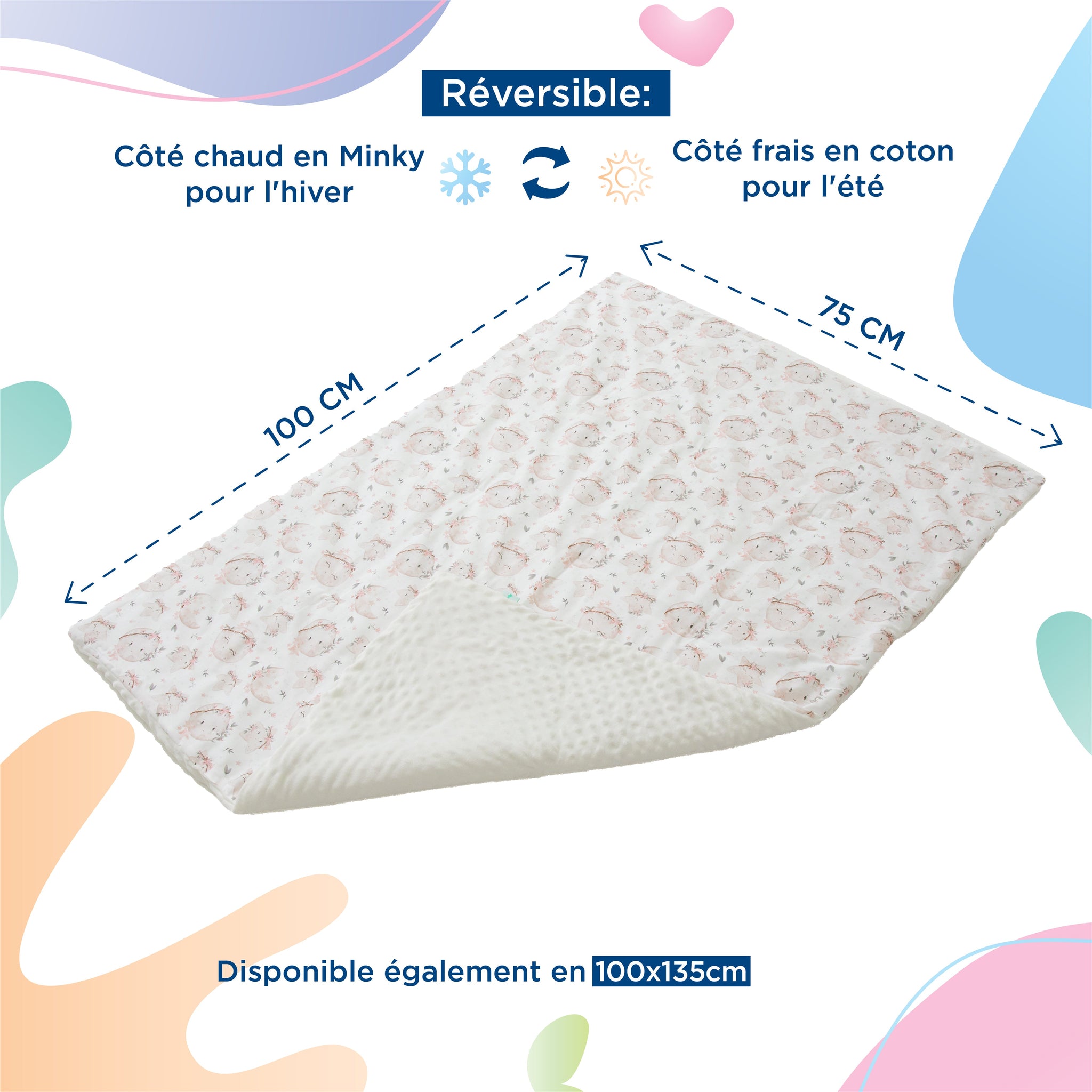 Couverture en Coton et Minky