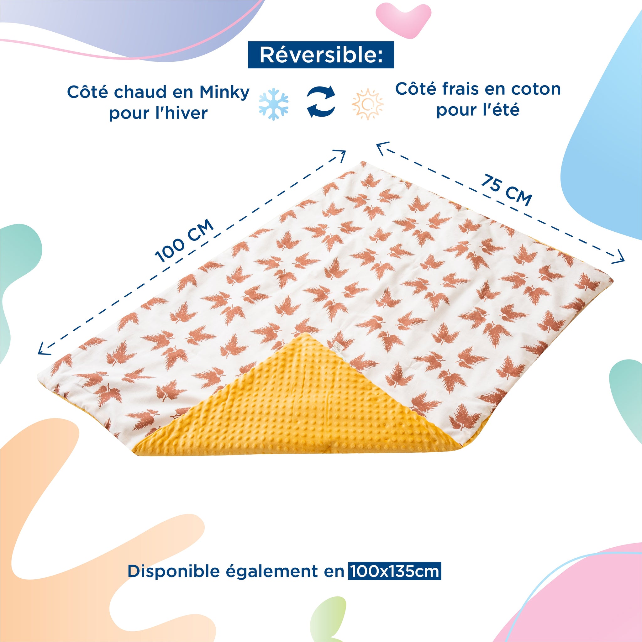 Couverture en Coton et Minky