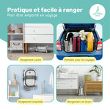 Baignoire bébé pliable compacte DINO – Coussin & thermomètre inclus