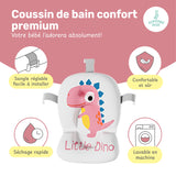 Baignoire bébé pliable compacte DINO – Coussin & thermomètre inclus