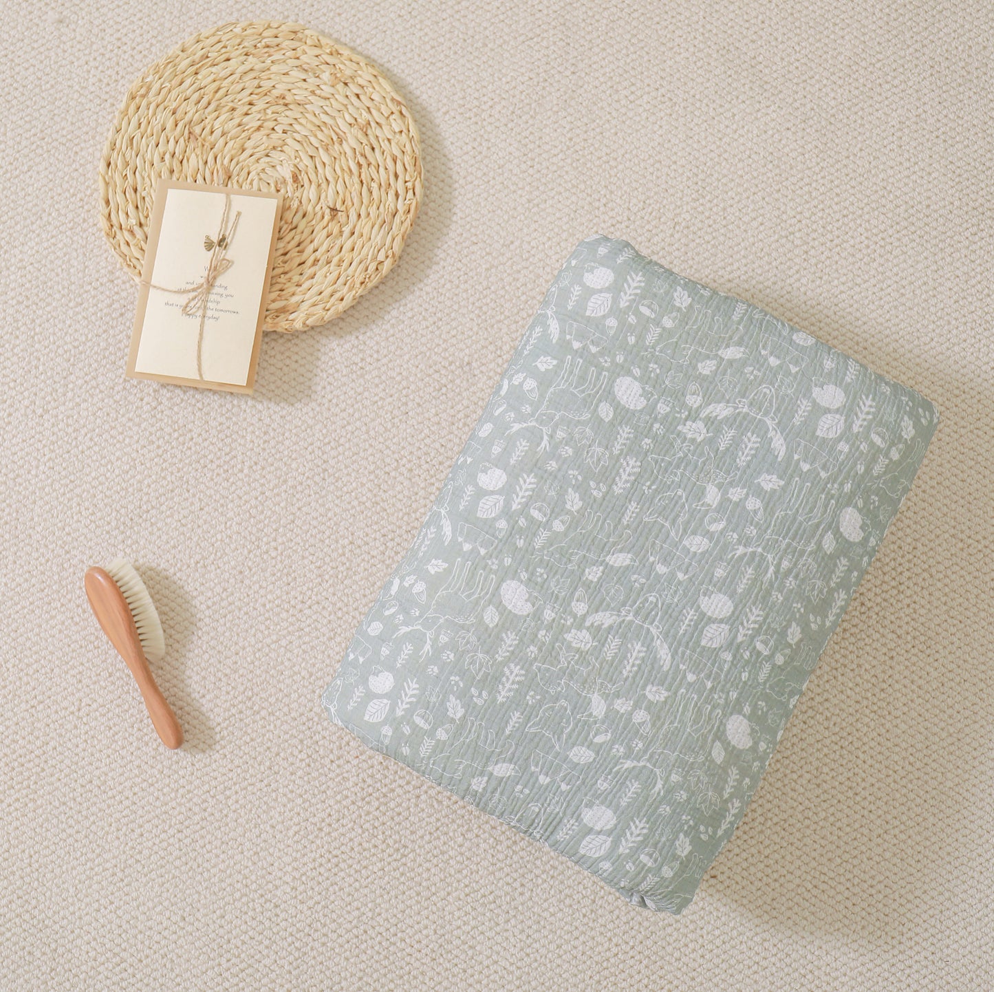 Couverture enfant en gaze de coton Oeko-Tex et minky