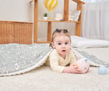 Couverture enfant en gaze de coton Oeko-Tex et minky