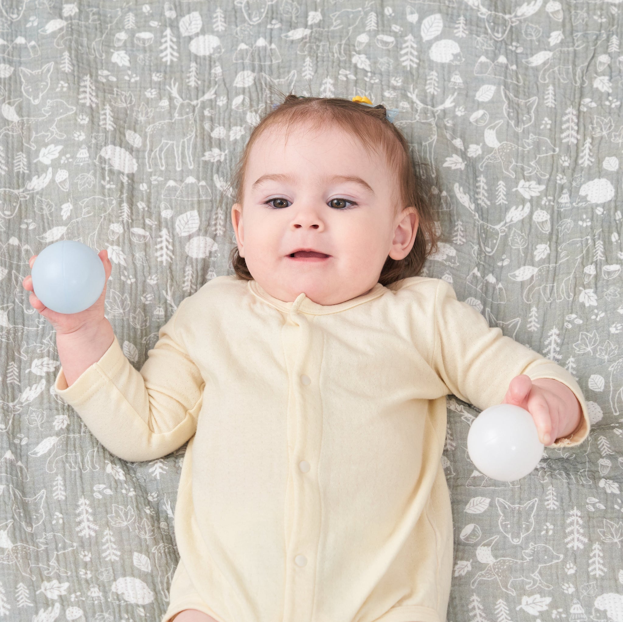 Couverture enfant en gaze de coton Oeko-Tex et minky