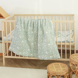 Couverture enfant en gaze de coton Oeko-Tex et minky