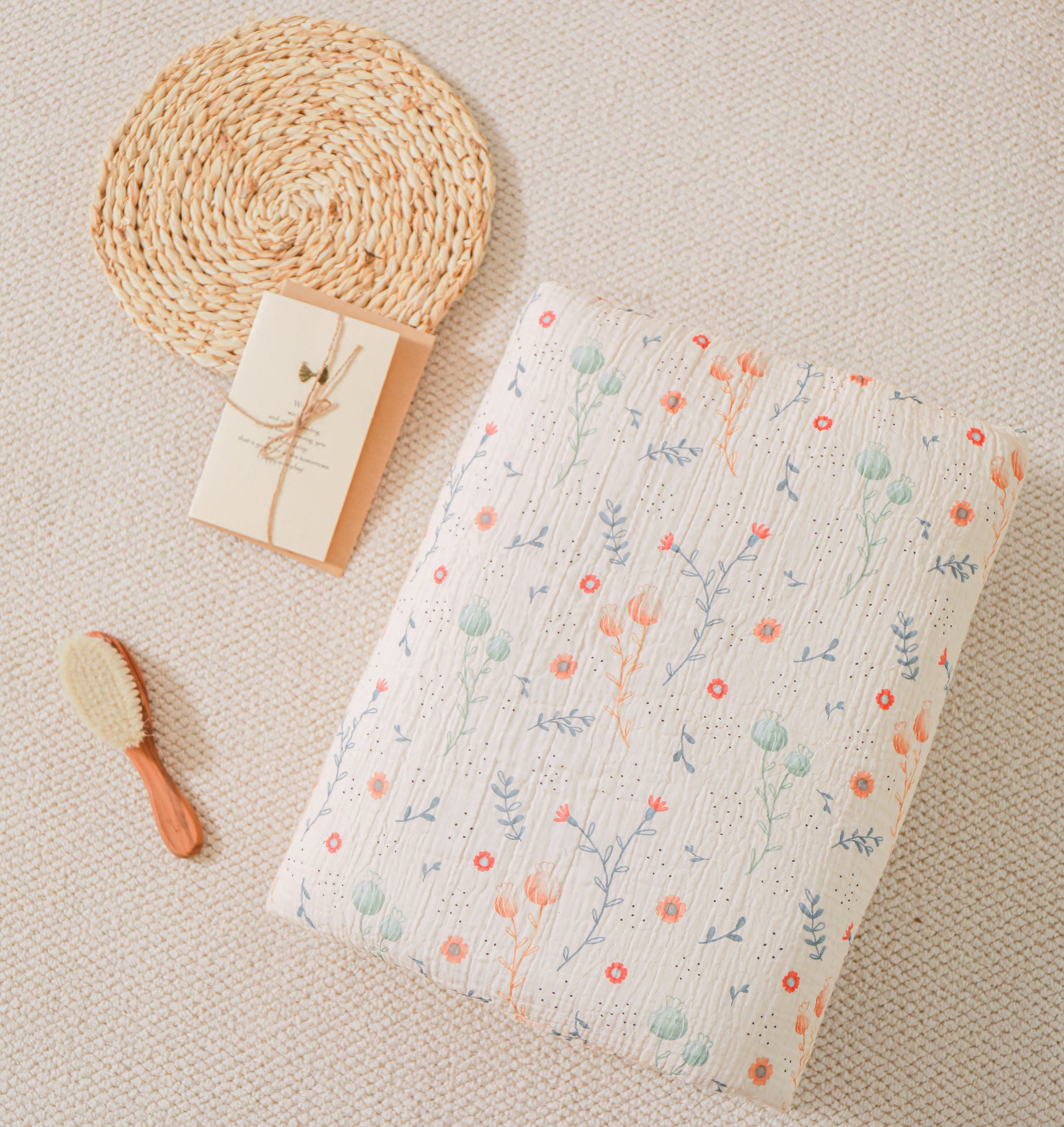 Couverture enfant en gaze de coton Oeko-Tex et minky