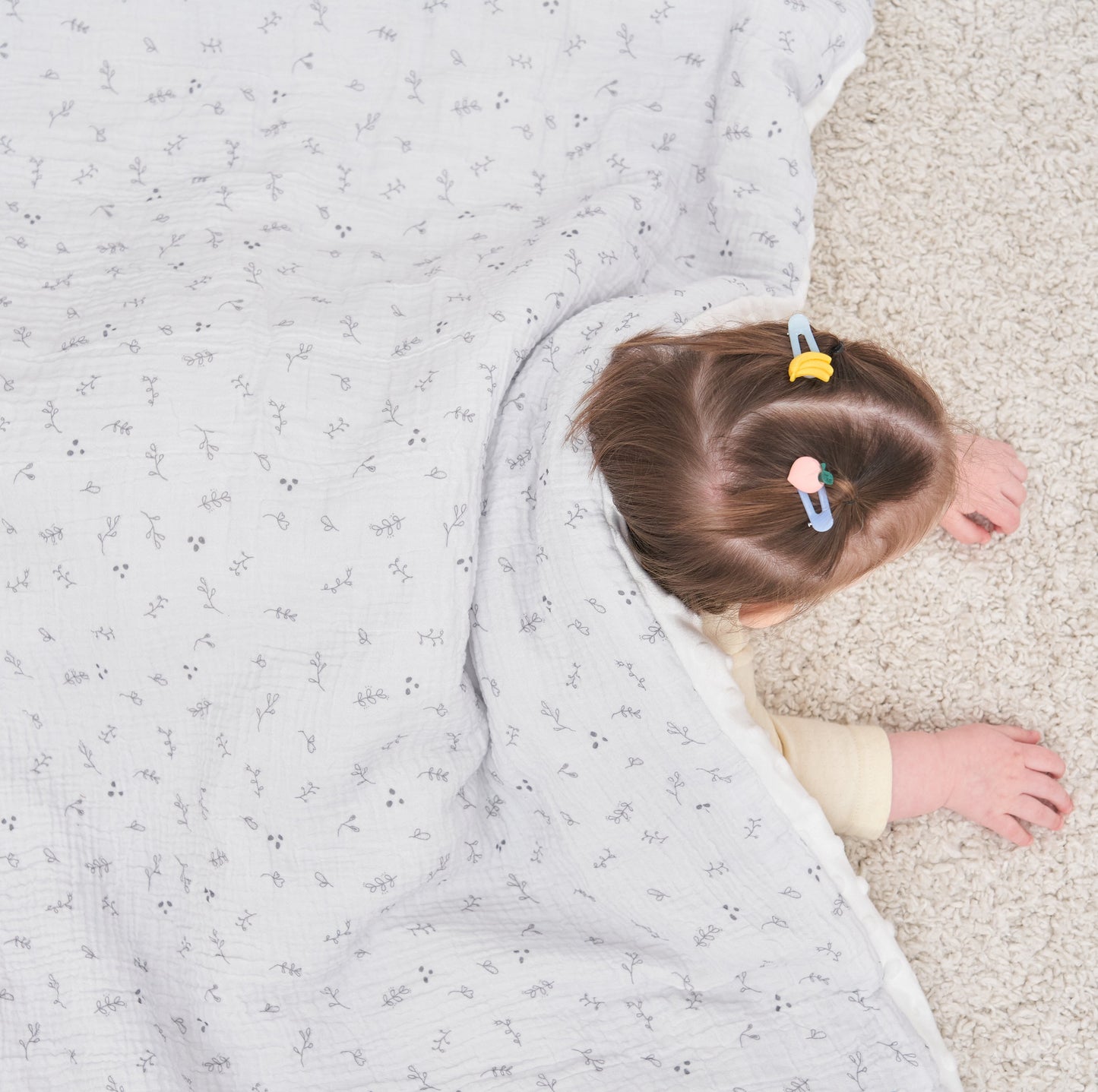 Couverture enfant en gaze de coton Oeko-Tex et minky