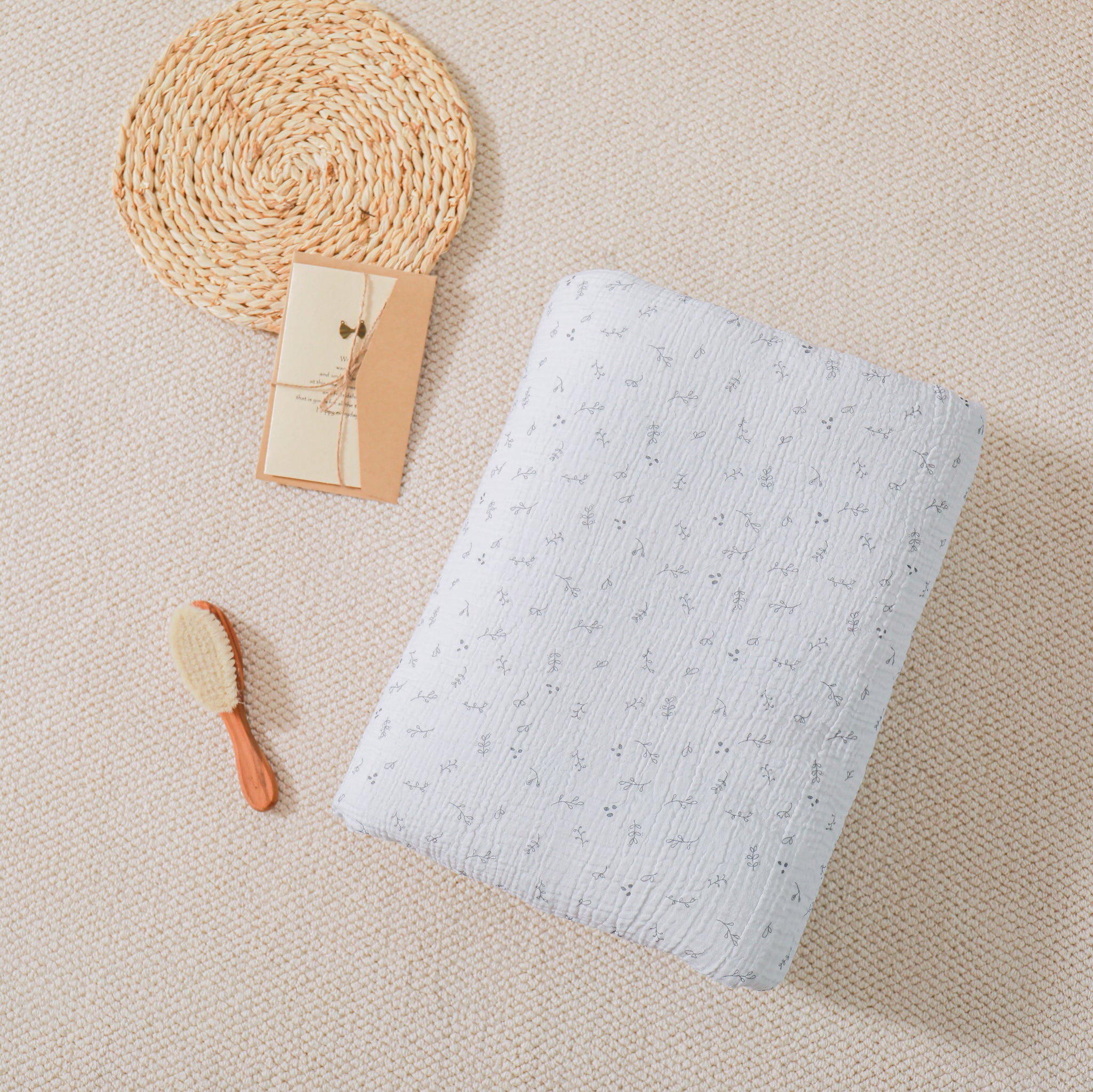 Couverture enfant en gaze de coton Oeko-Tex et minky