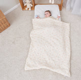 Couverture enfant en gaze de coton Oeko-Tex et minky