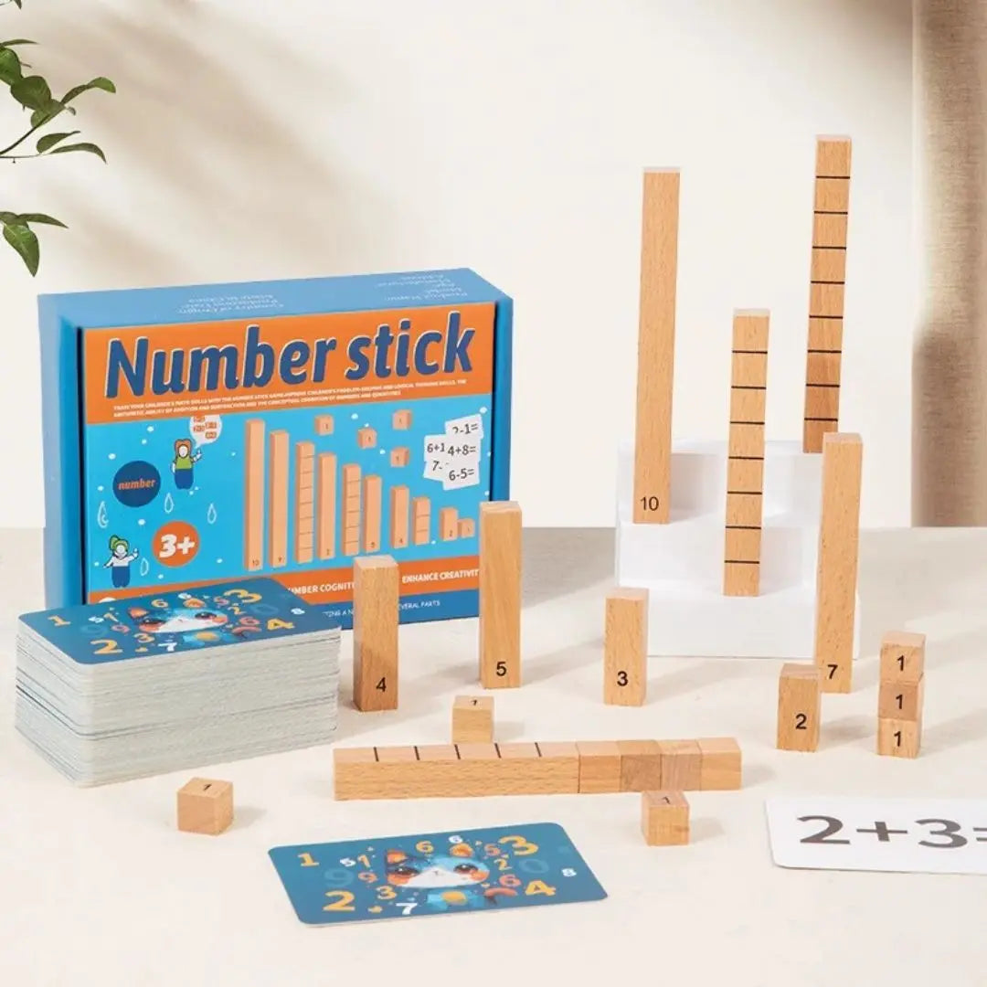 Montessori Wooden Digital Sticks - NumberStick™