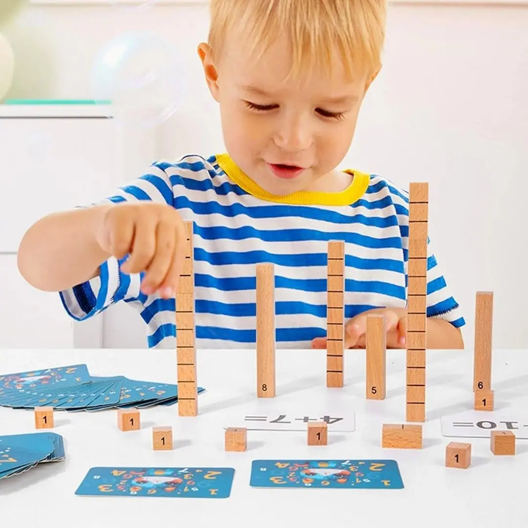 Montessori Wooden Digital Sticks - NumberStick™