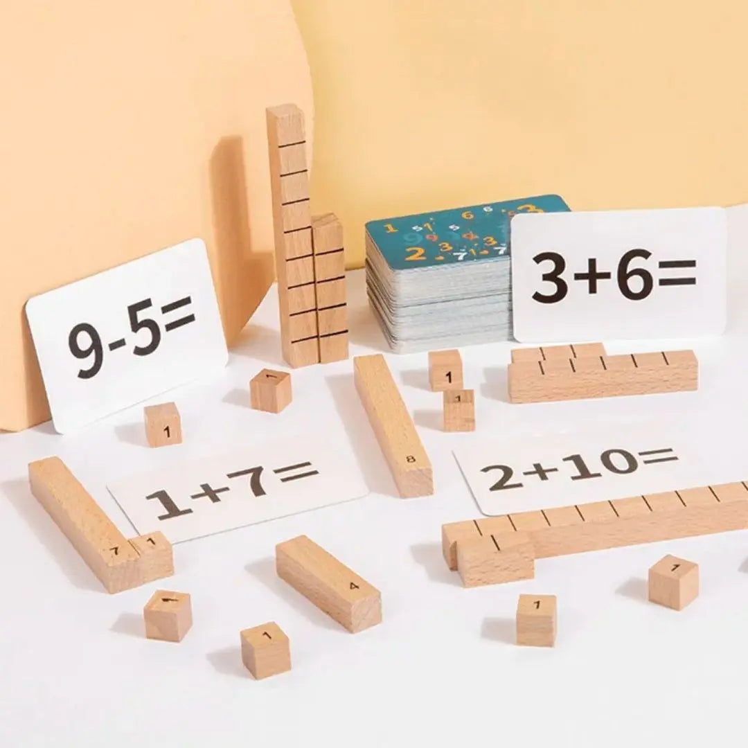 Montessori Wooden Digital Sticks - NumberStick™