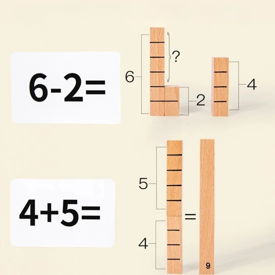 Montessori Wooden Digital Sticks - NumberStick™