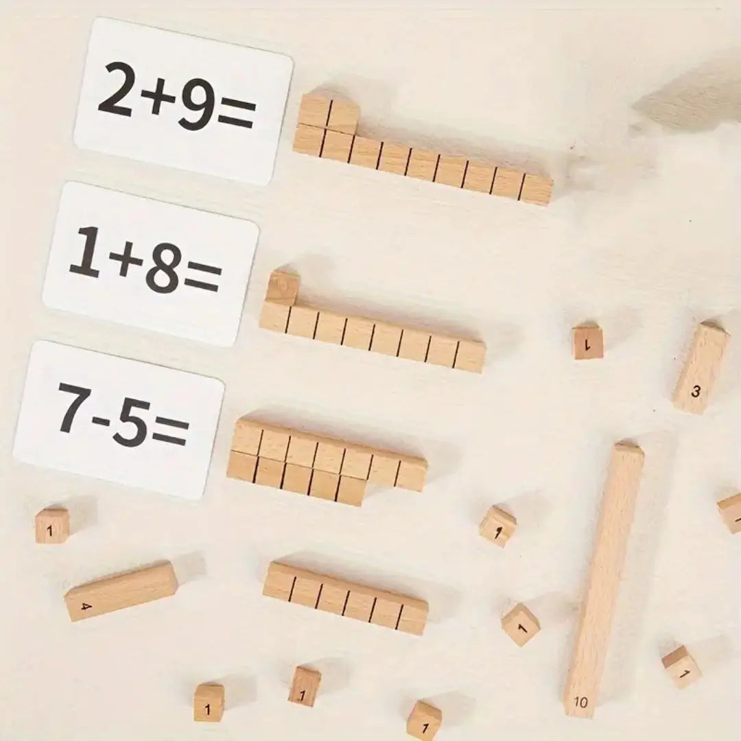 Montessori Wooden Digital Sticks - NumberStick™