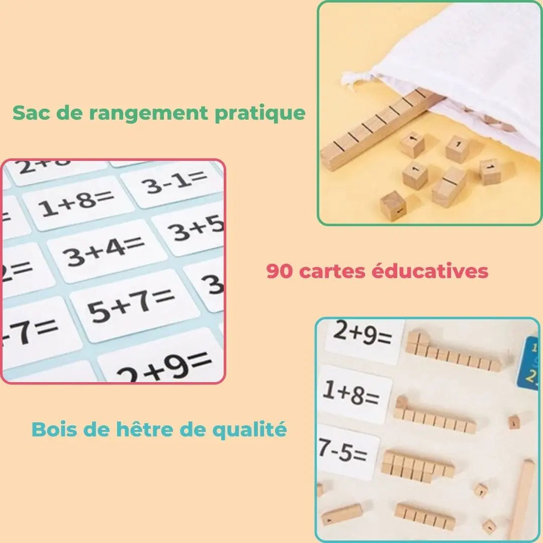 Montessori Wooden Digital Sticks - NumberStick™