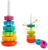 Torre a Spirale Rotante Impilabile per Bambini