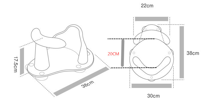 SecureSit™ Non-Slip Bath Safety Seat (Suction Cups)