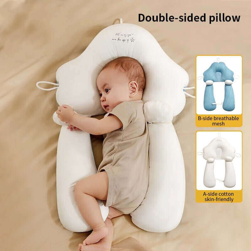 Cuscino Ergonomico per Neonati in Cotone Biologico PureRest™