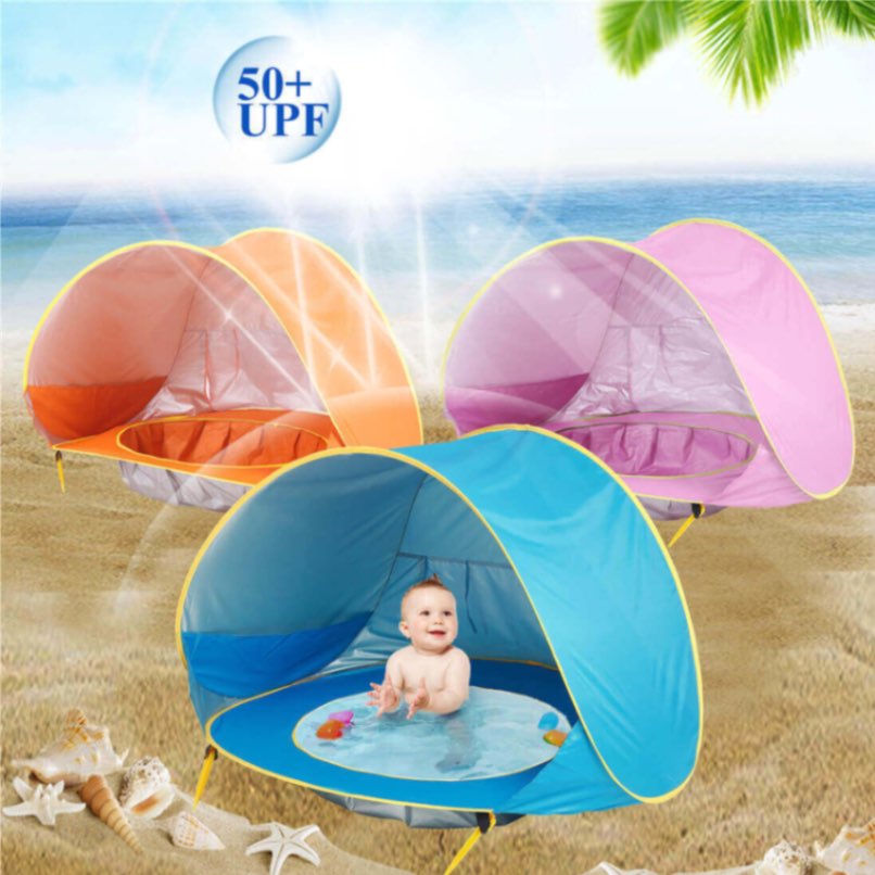UV50+ Pop-Up Beach Tent & Mini Pool (Sun Shelter)