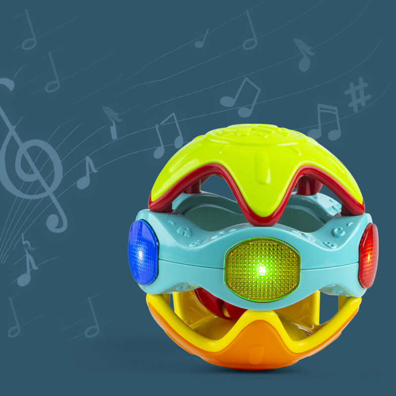Ballon de Découverte Roulant pour le Temps sur le Ventre (Jouet de Motricité et Rampage)