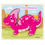 Puzzle 3D Dinosaure en Bois (Jouet Montessori)