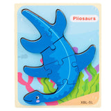 Puzzle 3D Dinosaure en Bois (Jouet Montessori)