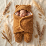 Nid d'ange Bébé - Couverture Polaire Ourson Hiver