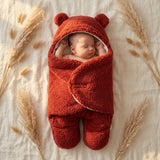 Nid d'ange Bébé - Couverture Polaire Ourson Hiver