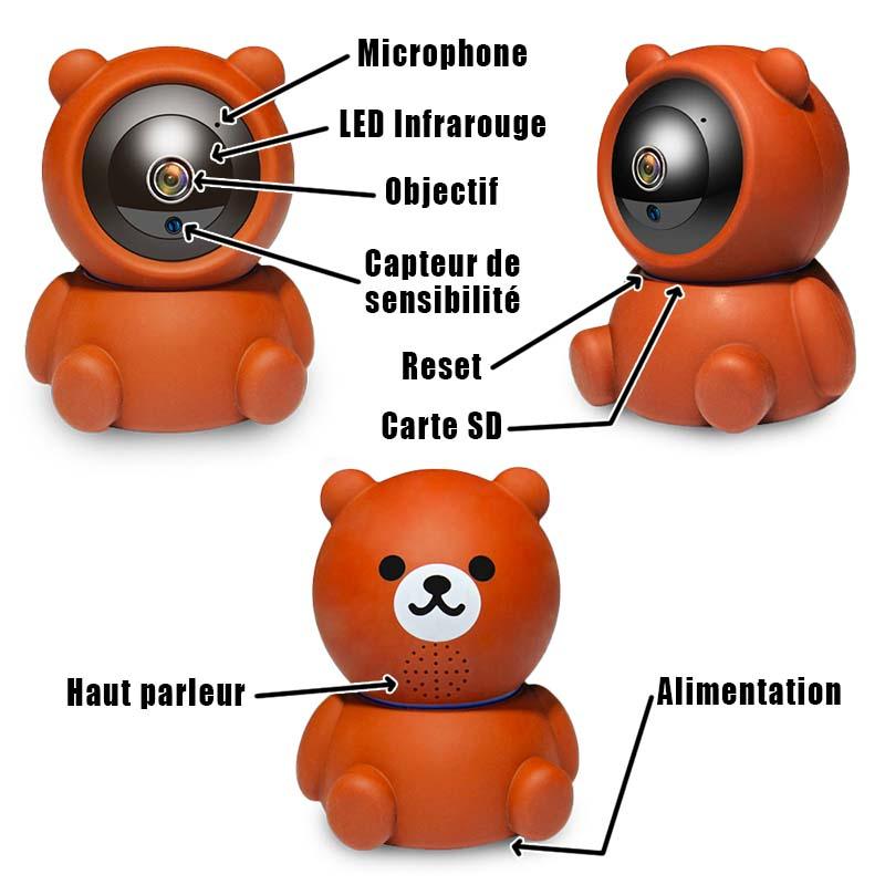 Baby monitor video orsetto per neonati