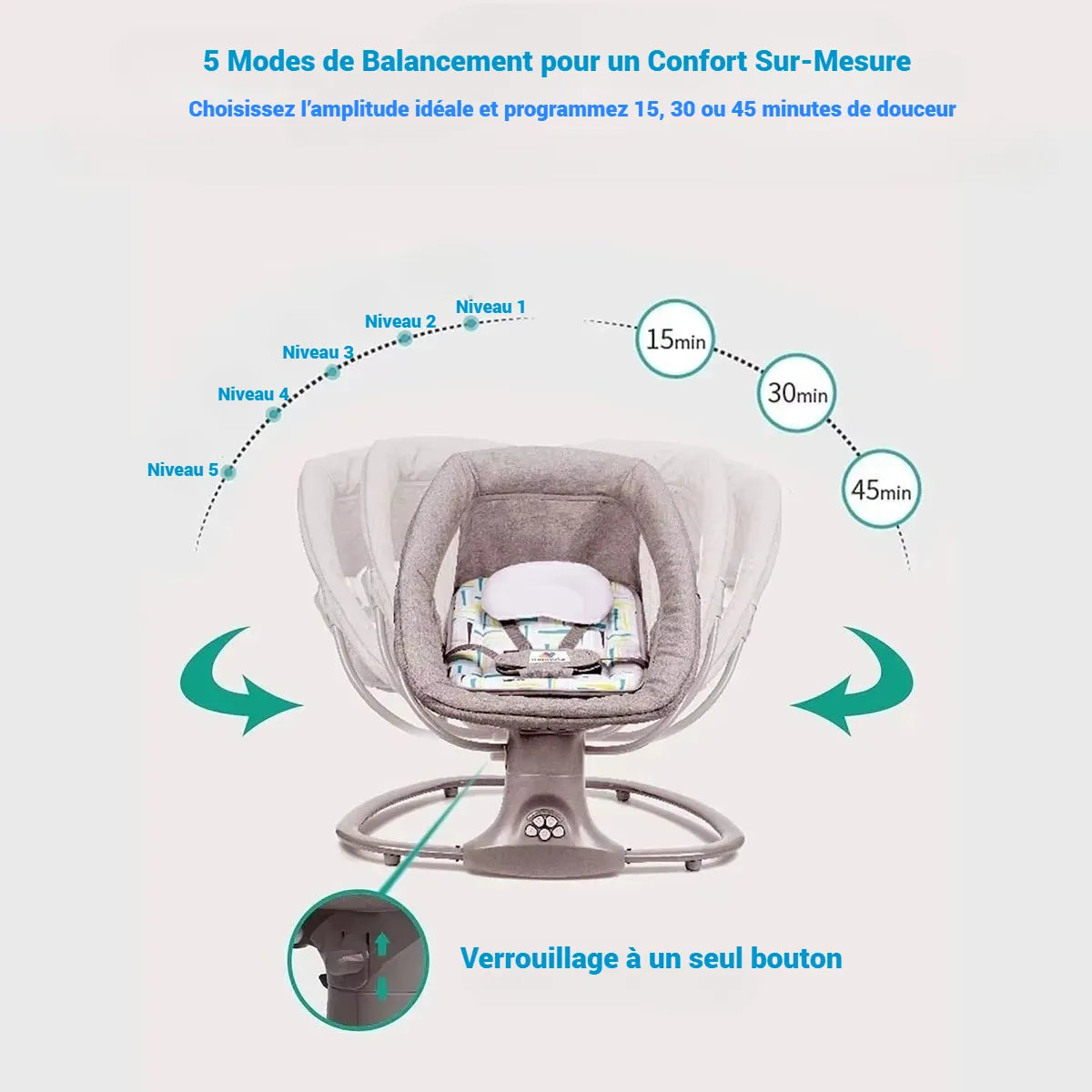 DreamNest™ - Bluetooth Electric Swing