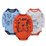 Barboteuse bébé à manches longues | Pack de 3
