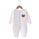 Baby romper with bear print